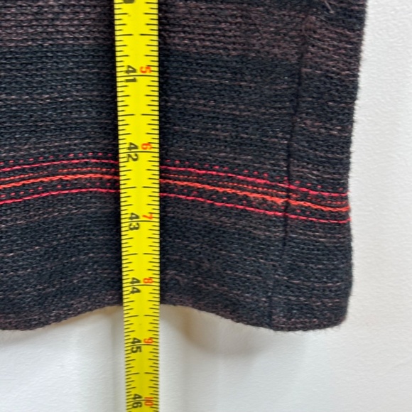 LAUREN RALPH LAUREN Christmas Linen Dress L Stripe Black Brown Fall Office Siren - Picture 6 of 10